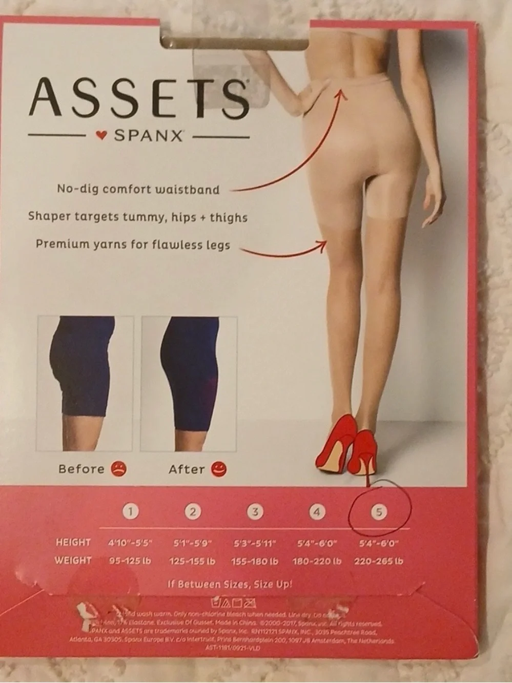 NEW Spanx Nylons Pantyhose Nude Sheer Stockings Control Top Size 5 Nylon